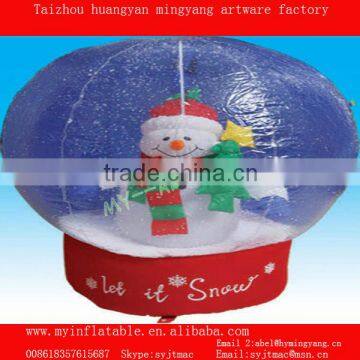 Top sale snowman in globe inflatable snow globe