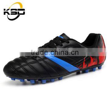 The latest 3 kinds of color sports PU + Rubber comfortable wear men 's football shoes