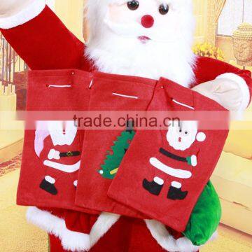 Four Size S M L XL Cheap Christmas promotion drawstring gifts bags