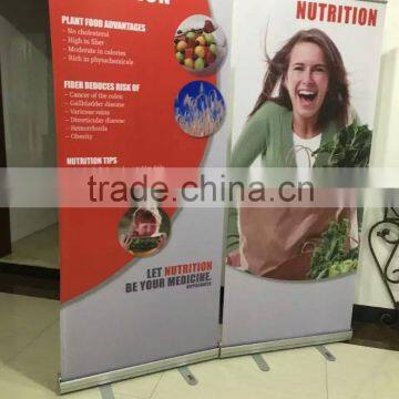 Hot sided poster frame roll up stand , Retractable easy stand,scroll banner stand