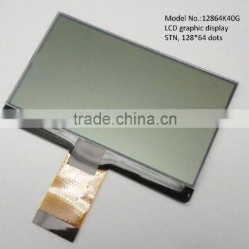 COG type 128x64 graphic lcd module with yellow green