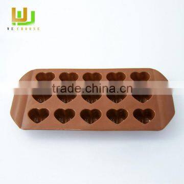 Heart shaped 3d silicone mold chocolate cake mold ice cube trays for delicious DIY gifts for love