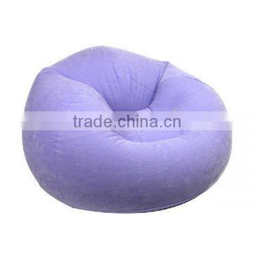 New design fashion top quality hot selling flocked Inflatable Beanless Bag Chair