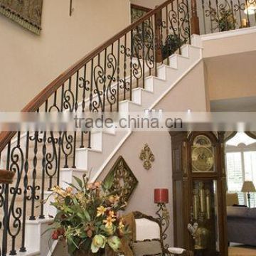 wrought iron handrails outdoor stairs