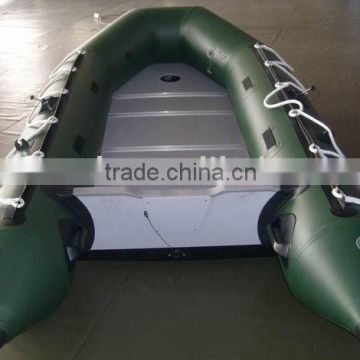 inflatable aluminum floor fishing boat