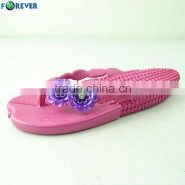 Durable and comfortable PVC corn shape indoor slipper for lady