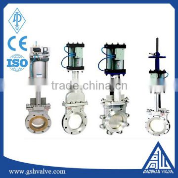 high quality pneumatic ss304/316L knife gate valve