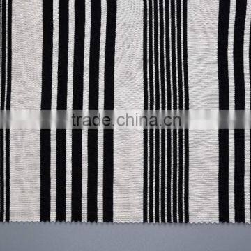 High Quality 100% Rayon Yarn Dyed Stripe Rib Knit Fabric photo-4