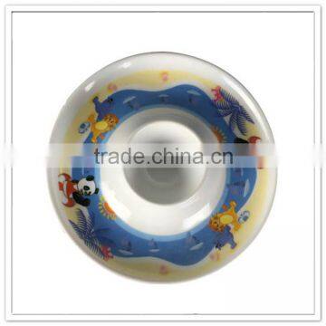 LFGB Standard Round Shape Two Divided Plate, Melamine Baby Use Custom Chip and Dip photo-3