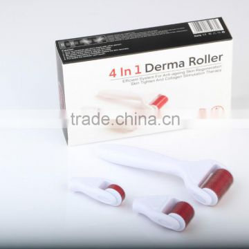 CE quality 4 in 1 derma roller stainless steel titanium derma roller for beauty skin care