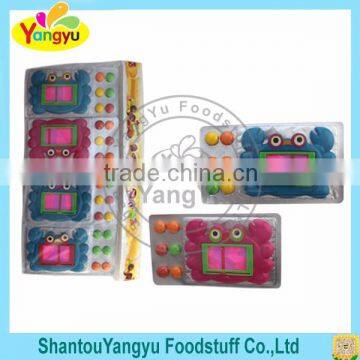 Funny crab shape writing board toy with chocolate candy