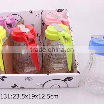6pcs glass jar set used for oil