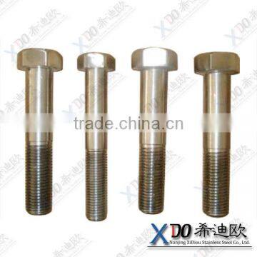 724L(316Lmod) stainless steel fasteners hex half threaded bolt hex bolts and nuts din 931