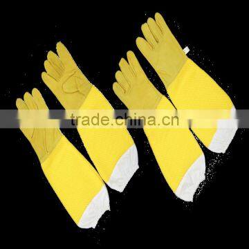 The popular beekeeping protective leather glove with long net
