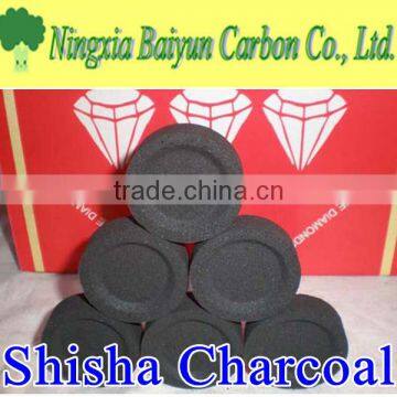 Diameter 33mm shisha charcoal tablets for hookah