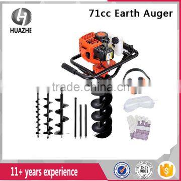 Garden Tool E-Start 71cc Petrol Post Hole Digger Earth Borer Auger