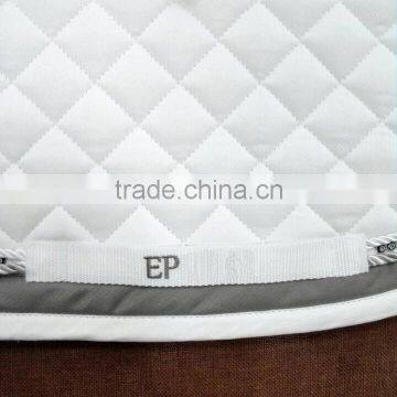 FASHION HORSE SADDLE PAD WITH 2CORDS,ENGLISH HORSE SADDLE PAD FASHION DESIGNED,POLYCOTTON HORSE SADDLE PAD WITH CRYSTALS photo-3