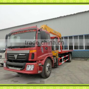 4x2 FOTON tow truck wrecker with crane,flatbed tow truck