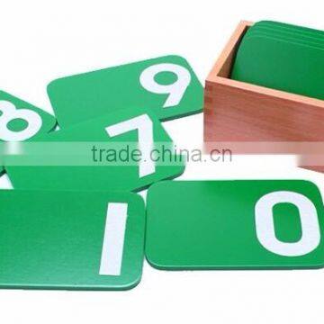 High Quality Wooden Educational Toys Children Montessori Set Digital Learning Board Math Sandpaper Number With Box photo-4