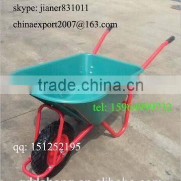 Plastic Garden Wheelbarrow ,Plastic Concrete Wheel Barrow With PU Wheel 4.00-8 photo-3