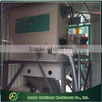 Mobile wheat seed cleaning machine for grain depot