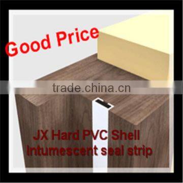 Graphite based Hard rubber strip with pvc shell fireproof intumecsent seal strip with adhesive