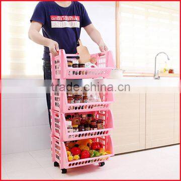 Household Storage 4 Tier Basket for Closet Office Garage Kitchen and Bathroom photo-5