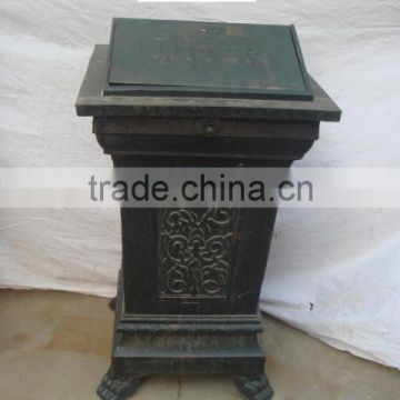 Garden large cast iron dustbin supplier