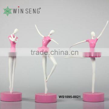 Resin Craft Lovely Dancing Girl Ballerina Statue photo-4