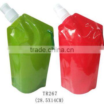 Foldable SoftBottle with Closure Cap and Hook For travel