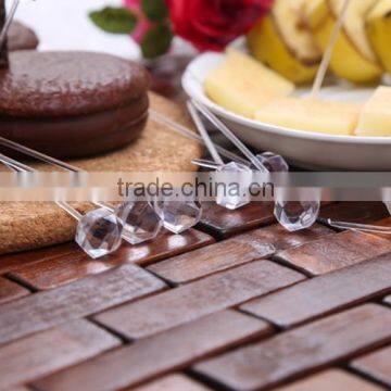 Wholesale Plastic PS Hight Quality Eco-friendly Dessert Cake Fruit Fork photo-3