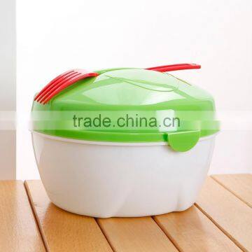 Wholesale All-In-One Salad Bowl Set With Dressing Container photo-4