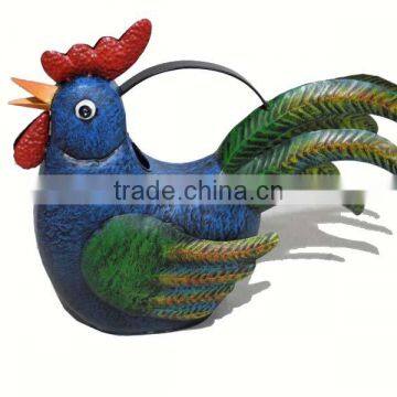 YS11840 Metal cock decorative animal planters made in Xiamen