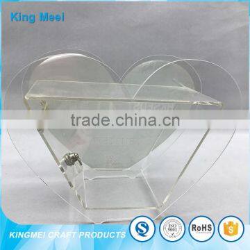 Red Color Custom Wholesale Acrylic Money Donation Box photo-3