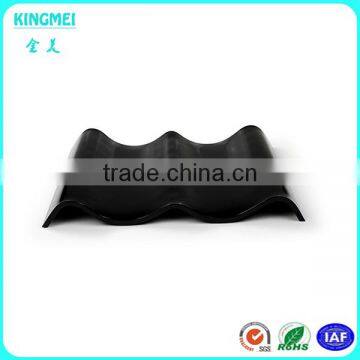 High quality black waves acrylic serving tray, 5mm acrylic food tray