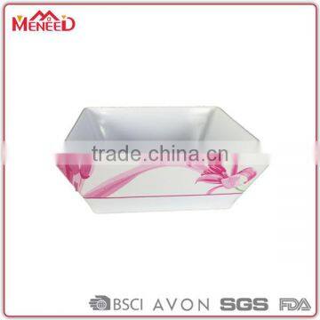 Bulk silverware BSCI manufacturer large plastic square wholesale melamine bowls