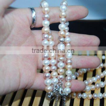 4-5mm Multicolor Freshwater Pearl Bracelet photo-4