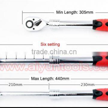 1/2" 3/8" 1/4" Telescopic Handle Ratchet Wrench(Socket Set) Quick Release Wrench 72t Cr-v photo-6