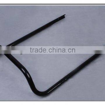 Metal upper handle for lawn mower handle