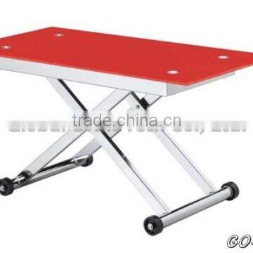 Square Modern Folding MDF Coffee Table, Colorful Living Room Wooden Table photo-2