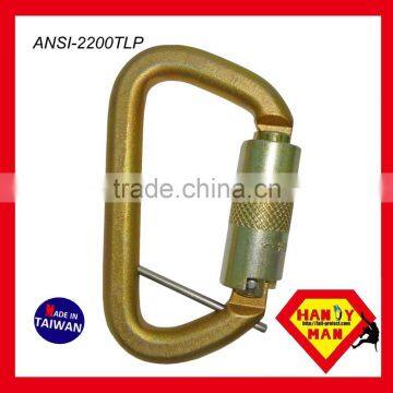 Steel Stainless With D Type Twist Lock Rescue Carabiner Hook photo-5