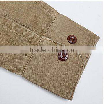 Men's Plain Dyed Casual Fashion Shirts photo-3