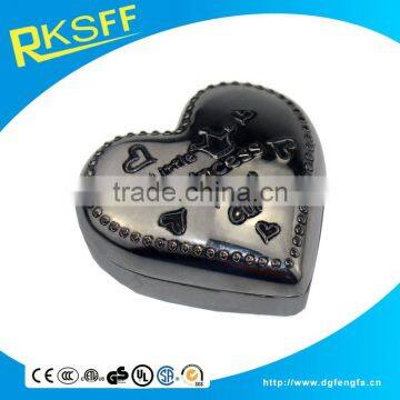 Heart Shaped Metal Jewelry Boxes for Gift photo-2