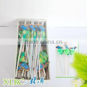 100pcs per box Butterfly ass Flex straw