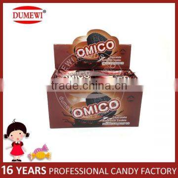 30g Halal Mini Sandwich Chocolate Flavor Filled Biscuits Cookies photo-2