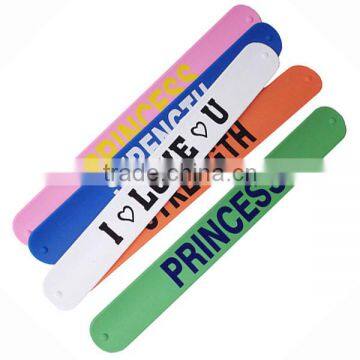 Logo Printed Custom Wholesale Kids Silicone Snap on Bracelet photo-4