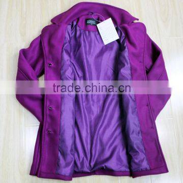 Woman Clothes 2015 Surplus Inventory Woman s Collar Long Coats photo-4