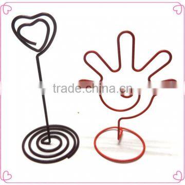 Colorful metal wire shaped paper clip metal holder clips