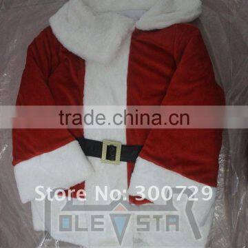 Christmas Santa Claus Costume High Quality Fur photo-2