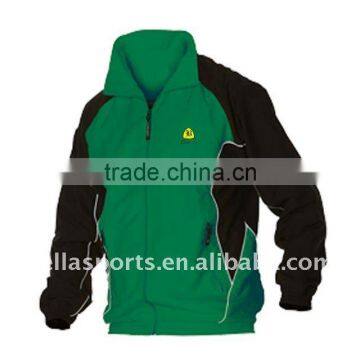 2011-12 Men's sports jackets sports wear with DTM nylon zipper contrast color insert with zipper welt pocket